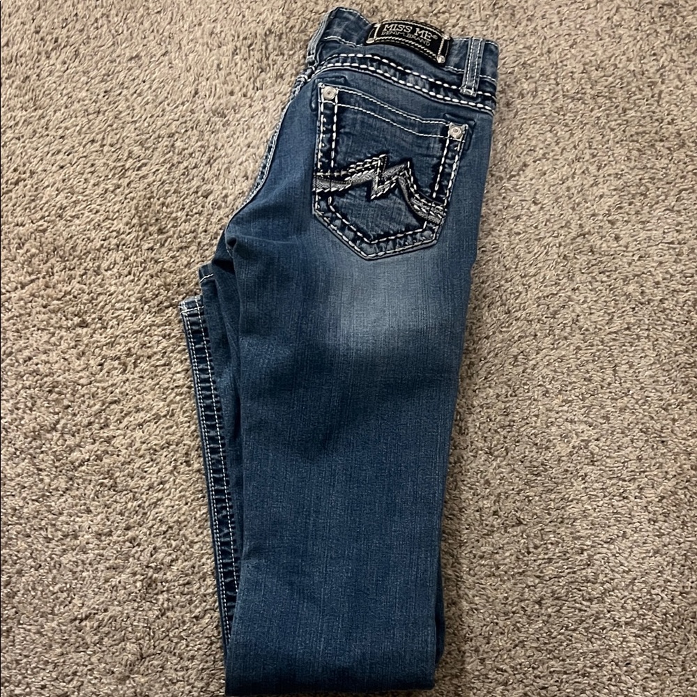 Miss Me Women's Dark Blue Embellished bootcut Jeans